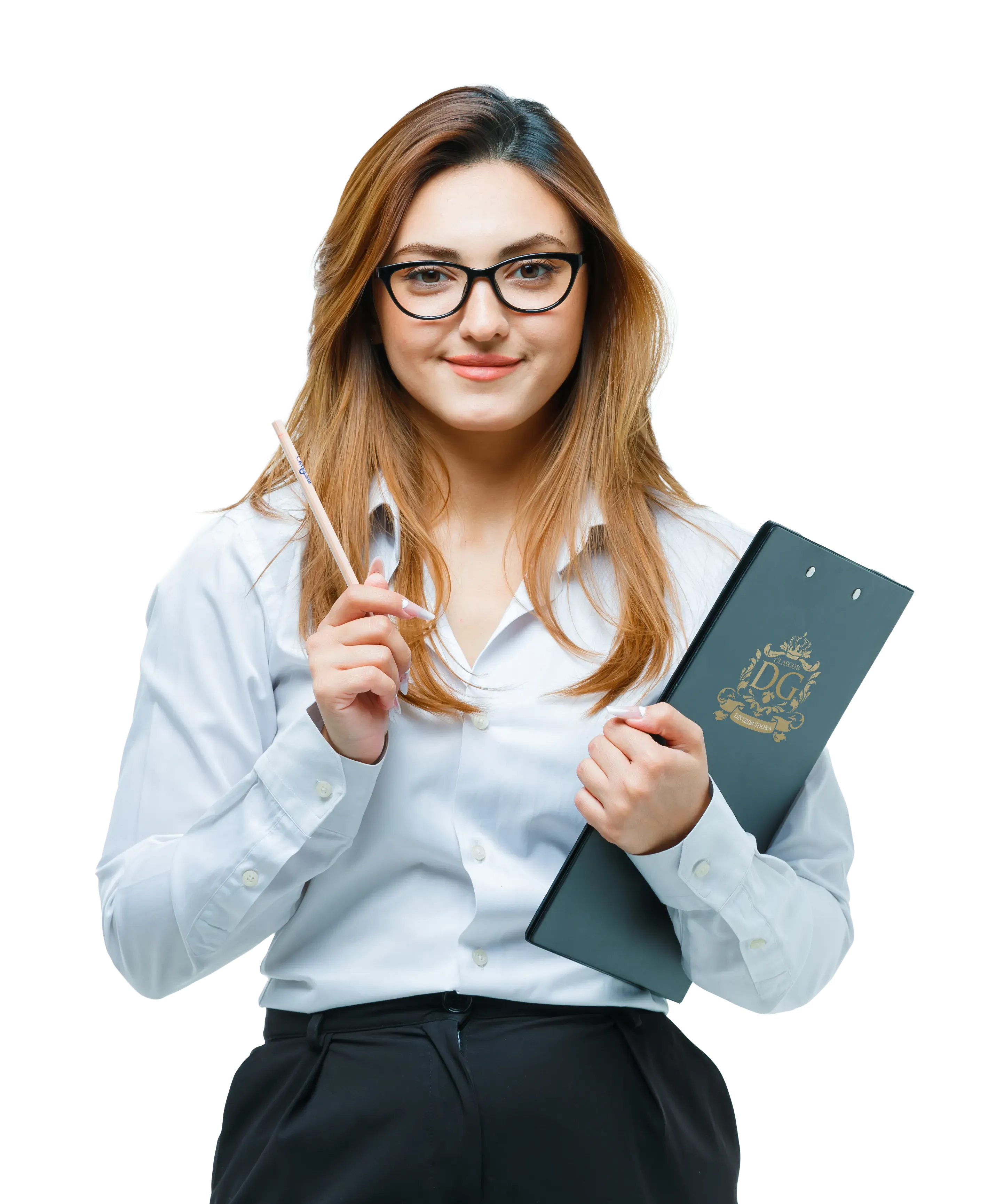 Profesional de Distribuidora Glasgow invitando a postularse